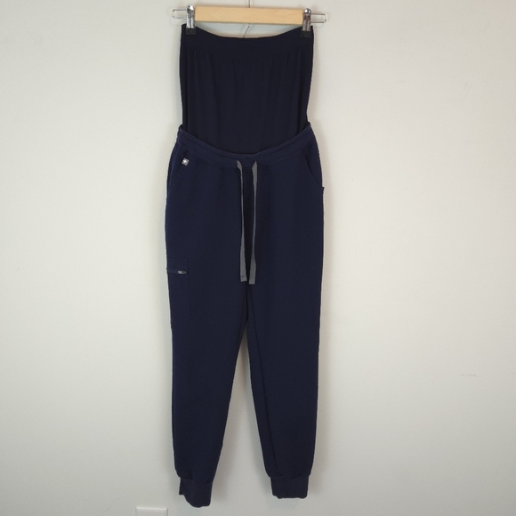 Figs Women's Navy Zamora Maternity Jogger Scrub Pants - Picture 1 of 11